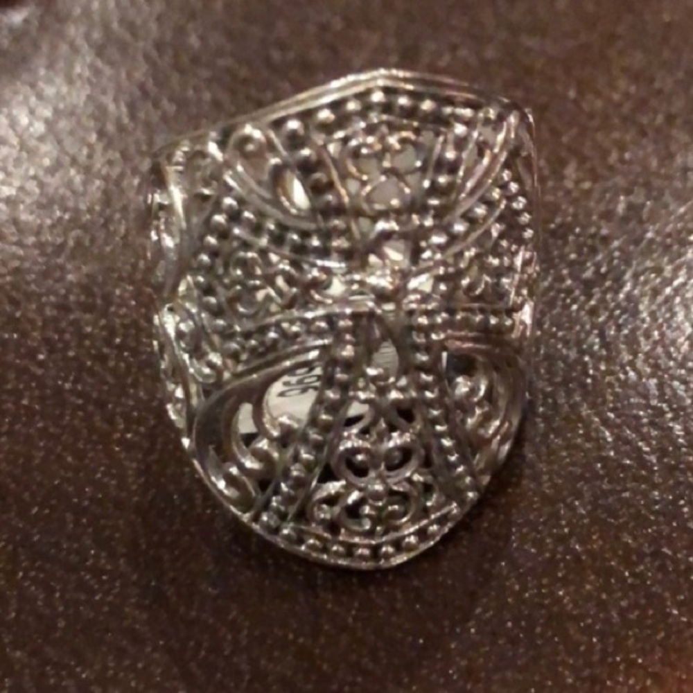 Cross Ring Sterling Silver 925 Size 6 NWTS